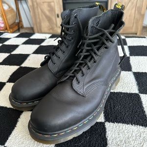 Women’s Dr Martens - 1460 Lace Up Boots with Rainbow Stitching